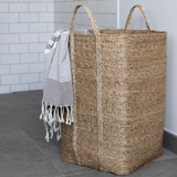 Jute-Wäschekorb - Natur (H55xB34xT34cm)