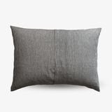 Coussin en lin - Rayures naturelles/noires (70x50cm)