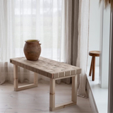 Luna bench, small - Natural