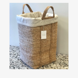 Jute Laundry basket - Natural (H55xW34xD34cm)