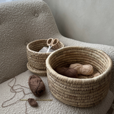 Round basket set of 3 - Date palm leaf