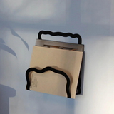 Wave magazine holder - Black