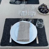 Set de table en jute - noir (45x35cm)